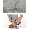 imageTBMPOY Mens Lightweight Hiking Travel Pants Cargo Pockets Quick Dry Stretch Water Resistant Fishing Outdoor WorkLight Grey