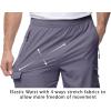 imageTBMPOY Mens Lightweight Hiking Travel Pants Cargo Pockets Quick Dry Stretch Water Resistant Fishing Outdoor WorkPurple Grey