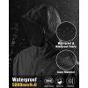 imageTBMPOY Mens Lightweight Rain Jackets Waterproof Raincoat with Hood Running Cycling Hiking Outdoor Windbreaker1black
