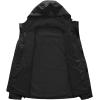 imageTBMPOY Mens Lightweight Rain Jackets Waterproof Raincoat with Hood Running Cycling Hiking Outdoor Windbreaker1black