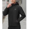imageTBMPOY Mens Lightweight Rain Jackets Waterproof Raincoat with Hood Running Cycling Hiking Outdoor Windbreaker1black