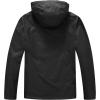 imageTBMPOY Mens Lightweight Rain Jackets Waterproof Raincoat with Hood Running Cycling Hiking Outdoor Windbreaker1black
