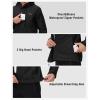 imageTBMPOY Mens Lightweight Rain Jackets Waterproof Raincoat with Hood Running Cycling Hiking Outdoor Windbreaker1black