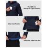 imageTBMPOY Mens Lightweight Rain Jackets Waterproof Raincoat with Hood Running Cycling Hiking Outdoor Windbreaker2navy