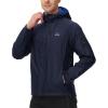 imageTBMPOY Mens Lightweight Rain Jackets Waterproof Raincoat with Hood Running Cycling Hiking Outdoor Windbreaker2navy