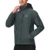 imageTBMPOY Mens Lightweight Rain Jackets Waterproof Raincoat with Hood Running Cycling Hiking Outdoor Windbreaker3dark Grey