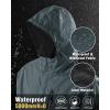 imageTBMPOY Mens Lightweight Rain Jackets Waterproof Raincoat with Hood Running Cycling Hiking Outdoor Windbreaker3dark Grey