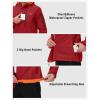imageTBMPOY Mens Lightweight Rain Jackets Waterproof Raincoat with Hood Running Cycling Hiking Outdoor Windbreaker4wine Red