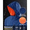 imageTBMPOY Mens Lightweight Rain Jackets Waterproof Raincoat with Hood Running Cycling Hiking Outdoor Windbreaker5royal Blue