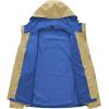 imageTBMPOY Mens Lightweight Rain Jackets Waterproof Raincoat with Hood Running Cycling Hiking Outdoor Windbreaker6khaki