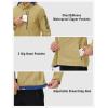 imageTBMPOY Mens Lightweight Rain Jackets Waterproof Raincoat with Hood Running Cycling Hiking Outdoor Windbreaker6khaki