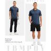 imageTBMPOY Mens Polo Shirts Short Sleeves with Pocket Lightweight Quick Dry Outdoor Casual Work Golf Sports ShirtBlue