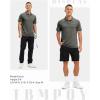 imageTBMPOY Mens Polo Shirts Short Sleeves with Pocket Lightweight Quick Dry Outdoor Casual Work Golf Sports ShirtDark Grey