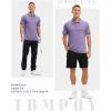 imageTBMPOY Mens Polo Shirts Short Sleeves with Pocket Lightweight Quick Dry Outdoor Casual Work Golf Sports ShirtDeep Purple