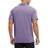 imageTBMPOY Mens Polo Shirts Short Sleeves with Pocket Lightweight Quick Dry Outdoor Casual Work Golf Sports ShirtDeep Purple