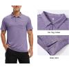 imageTBMPOY Mens Polo Shirts Short Sleeves with Pocket Lightweight Quick Dry Outdoor Casual Work Golf Sports ShirtDeep Purple