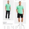 imageTBMPOY Mens Polo Shirts Short Sleeves with Pocket Lightweight Quick Dry Outdoor Casual Work Golf Sports ShirtGreen