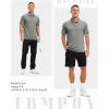 imageTBMPOY Mens Polo Shirts Short Sleeves with Pocket Lightweight Quick Dry Outdoor Casual Work Golf Sports ShirtLight Grey