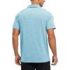 imageTBMPOY Mens Polo Shirts Short Sleeves with Pocket Lightweight Quick Dry Outdoor Casual Work Golf Sports ShirtSky Blue