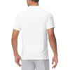 imageTBMPOY Mens Polo Shirts Short Sleeves with Pocket Lightweight Quick Dry Outdoor Casual Work Golf Sports ShirtWhite
