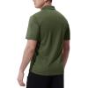 imageTBMPOY Mens Polo Shirts with Pocket Short Sleeve Quick Dry Casual Sports Outdoor Golf ShirtArmy Green