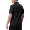 imageTBMPOY Mens Polo Shirts with Pocket Short Sleeve Quick Dry Casual Sports Outdoor Golf ShirtBlack