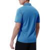 imageTBMPOY Mens Polo Shirts with Pocket Short Sleeve Quick Dry Casual Sports Outdoor Golf ShirtBlue