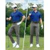 imageTBMPOY Mens Polo Shirts with Pocket Short Sleeve Quick Dry Casual Sports Outdoor Golf ShirtDark Blue