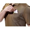 imageTBMPOY Mens Polo Shirts with Pocket Short Sleeve Quick Dry Casual Sports Outdoor Golf ShirtDark Brown