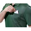 imageTBMPOY Mens Polo Shirts with Pocket Short Sleeve Quick Dry Casual Sports Outdoor Golf ShirtDark Green