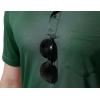 imageTBMPOY Mens Polo Shirts with Pocket Short Sleeve Quick Dry Casual Sports Outdoor Golf ShirtDark Green