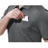 imageTBMPOY Mens Polo Shirts with Pocket Short Sleeve Quick Dry Casual Sports Outdoor Golf ShirtDark Grey