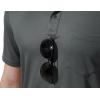imageTBMPOY Mens Polo Shirts with Pocket Short Sleeve Quick Dry Casual Sports Outdoor Golf ShirtDark Grey