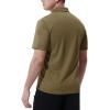 imageTBMPOY Mens Polo Shirts with Pocket Short Sleeve Quick Dry Casual Sports Outdoor Golf ShirtGreenish Brown