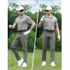 imageTBMPOY Mens Polo Shirts with Pocket Short Sleeve Quick Dry Casual Sports Outdoor Golf ShirtLight Grey