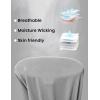 imageTBMPOY Mens Polo Shirts with Pocket Short Sleeve Quick Dry Casual Sports Outdoor Golf ShirtLight Grey