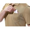 imageTBMPOY Mens Polo Shirts with Pocket Short Sleeve Quick Dry Casual Sports Outdoor Golf ShirtLight Tan