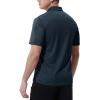 imageTBMPOY Mens Polo Shirts with Pocket Short Sleeve Quick Dry Casual Sports Outdoor Golf ShirtNavy