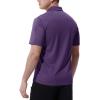 imageTBMPOY Mens Polo Shirts with Pocket Short Sleeve Quick Dry Casual Sports Outdoor Golf ShirtPurple