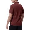 imageTBMPOY Mens Polo Shirts with Pocket Short Sleeve Quick Dry Casual Sports Outdoor Golf ShirtWine Red
