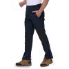 imageTBMPOY Mens Ski Snow Pants Waterproof Fleece Lined Insulated Softshell Snowboard Hiking Outdoor Zippers Bottom Leg4navy
