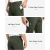 imageTBMPOY Mens Snow Pants Fleece Lined Hiking Winter Waterproof Softshell Ski Outdoor Insulated Climbing Pants Zipper PocketsArmy Green