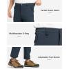 imageTBMPOY Mens Snow Pants Fleece Lined Hiking Winter Waterproof Softshell Ski Outdoor Insulated Climbing Pants Zipper PocketsCool Gray