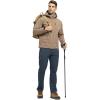 imageTBMPOY Mens Snow Pants Fleece Lined Hiking Winter Waterproof Softshell Ski Outdoor Insulated Climbing Pants Zipper PocketsCool Gray