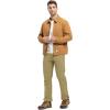 imageTBMPOY Mens Snow Pants Fleece Lined Hiking Winter Waterproof Softshell Ski Outdoor Insulated Climbing Pants Zipper PocketsKhaki