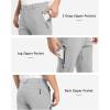 imageTBMPOY Mens Snow Pants Fleece Lined Hiking Winter Waterproof Softshell Ski Outdoor Insulated Climbing Pants Zipper PocketsLight Gray