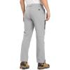 imageTBMPOY Mens Snow Pants Fleece Lined Hiking Winter Waterproof Softshell Ski Outdoor Insulated Climbing Pants Zipper PocketsLight Gray