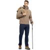 imageTBMPOY Mens Snow Pants Fleece Lined Hiking Winter Waterproof Softshell Ski Outdoor Insulated Climbing Pants Zipper PocketsNavy Blue