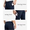 imageTBMPOY Mens Snow Pants Fleece Lined Hiking Winter Waterproof Softshell Ski Outdoor Insulated Climbing Pants Zipper PocketsNavy Blue