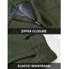 imageTBMPOY Mens Snow Ski Fleece Lined Hiking Pants Waterproof Winter Snowboard Warm Outdoor Insulated Pants WindproofArmy Green